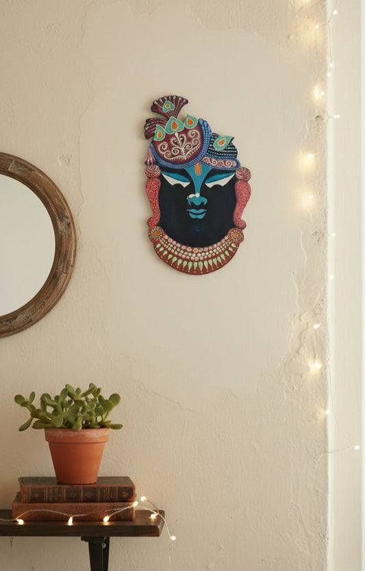 Divine Shrinathji Pichwai Wall Art - Hand-painted Vibrant Ethnic Wall Decor