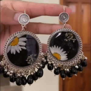 Handmade Resin Art Earrings | Lightweight | Unique Statement Jewelry