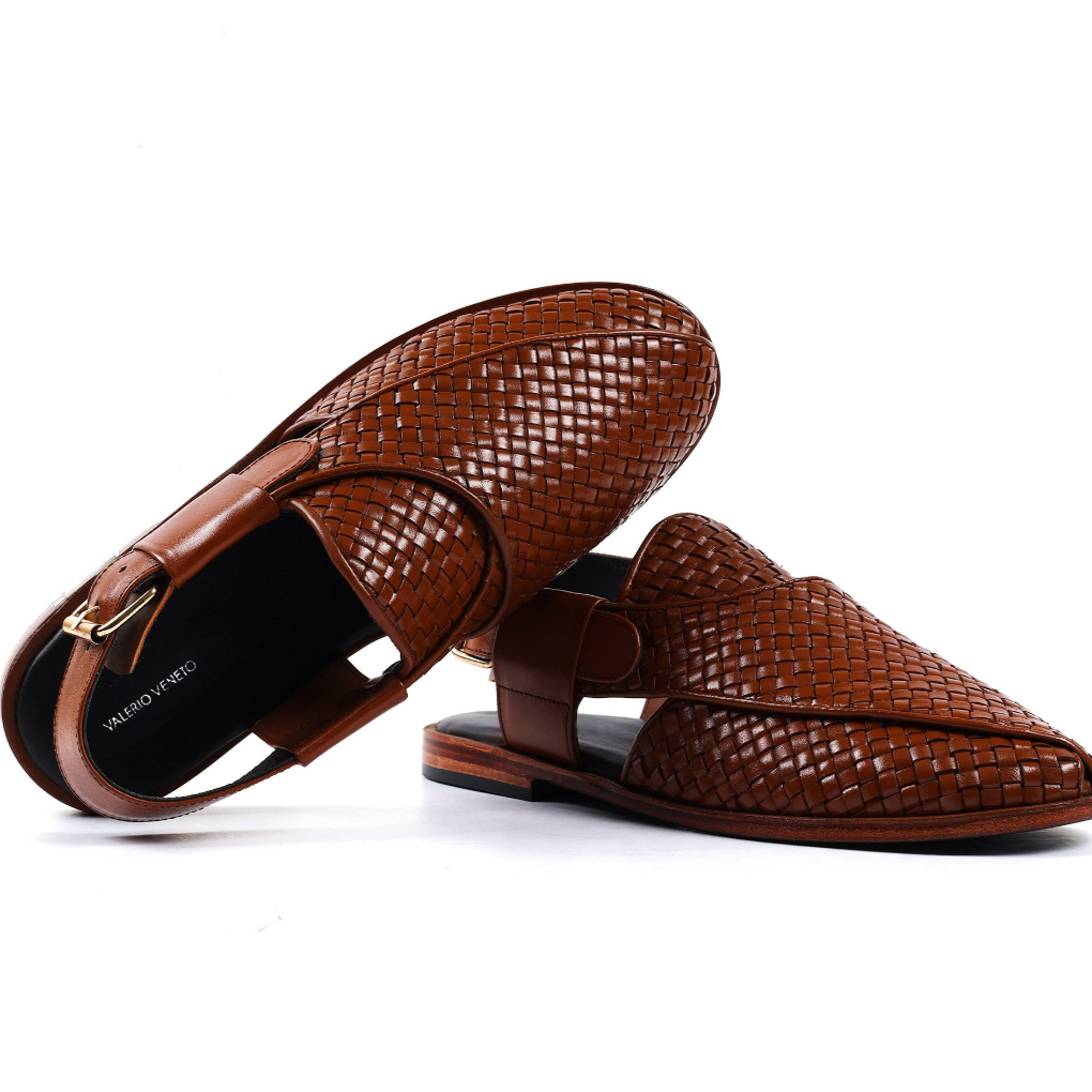 Genuine Leather Handmade Peshawari Chappal Men – Serkan – VV214